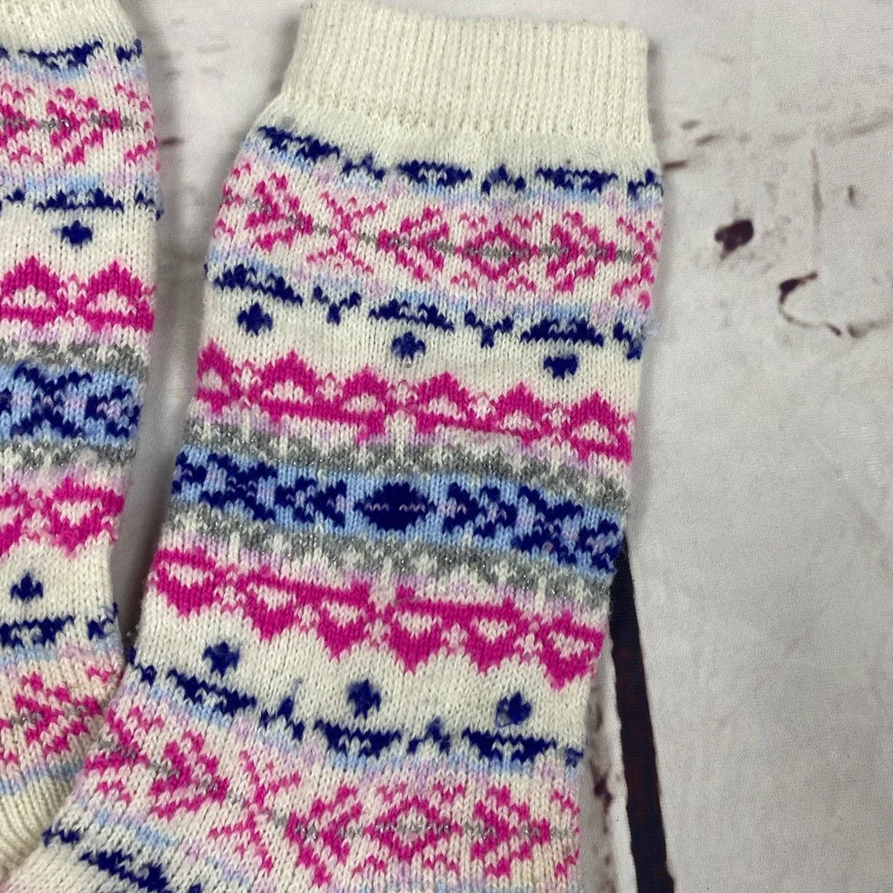 American Eagle Blue‎ Printed Crew Socks